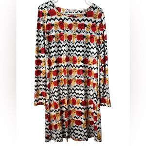 Halloween Fall Long Sleeves Midi Dress